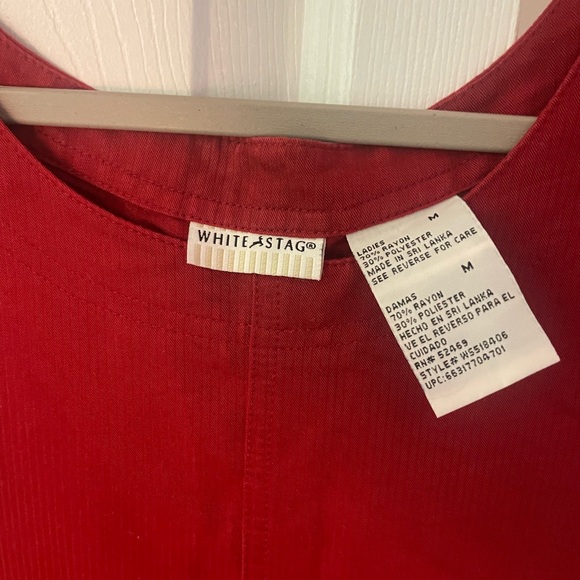 90’s Red Shift Dress - Picture 3 of 4